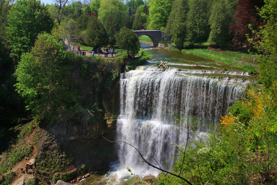 Fototapeta Webster waterfall, Dundas, Ontario, Canada. 