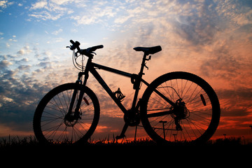 Fototapeta na wymiar Bike Silhouette