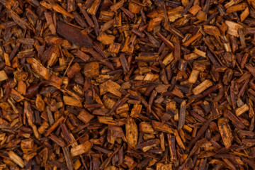 Heap of dry rooibos tea