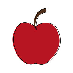 apple fruit icon image vector illustration design