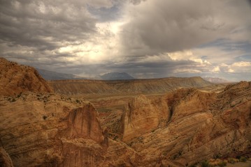 Storm Clouds Over the Burr Trail in Capital Reef National Park
