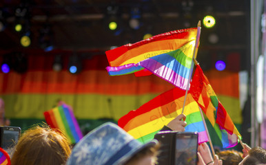 Fototapeta na wymiar Doncaster Pride 19 Aug 2017 LGBT Festival