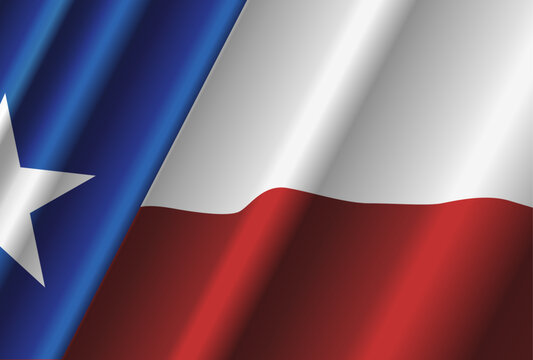 Texas waving flag