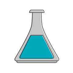 test tube science icon image vector illustration design