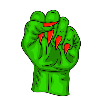 zombie hand vector symbol icon design. Beautiful illustration isolated on white background