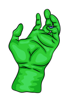zombie hand vector symbol icon design. Beautiful illustration isolated on white background