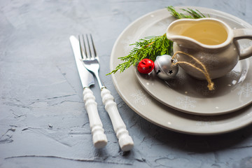 Rustic table setting