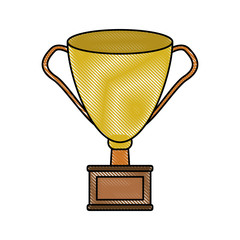 trophy cup icon image vector illustration design