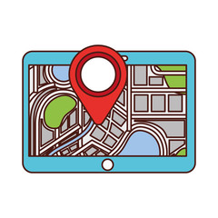 tablet pointer map navigation destination symbol