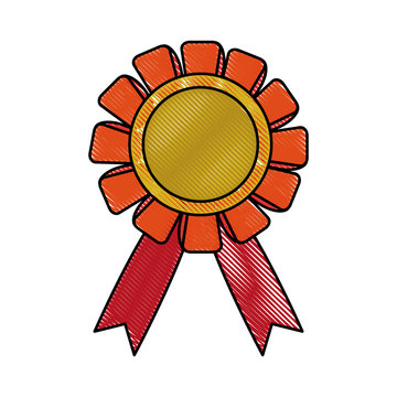 medal prize icon image vector illustration design