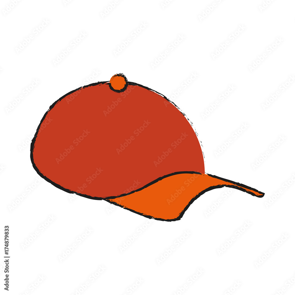 Poster sports cap icon image vector illustration design