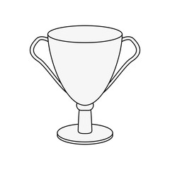 trophy cup icon image vector illustration design