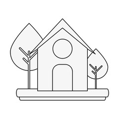 barn house or home icon image vector illustration design