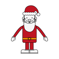 santa claus christmas related icon image vector illustration design