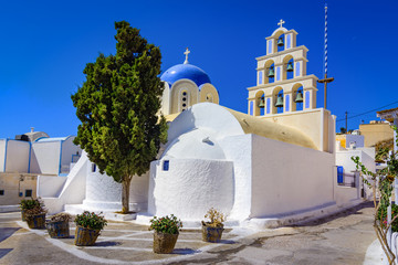 St. Epifanios Church Christian church, Akrotiri, Santorini (Thira), Cycaldes islands, Greece, Mediterranean sea
