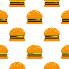 Vector burger pattern