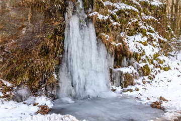 Vereister Wasserfall