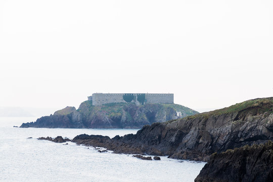 Thorn Island Wales With Coastal Artillery Fort.