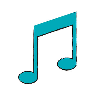 music notes icon image vector illustration design