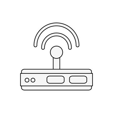 wifi router icon image vector illustration design