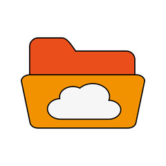 file folder icon image vector illustration design