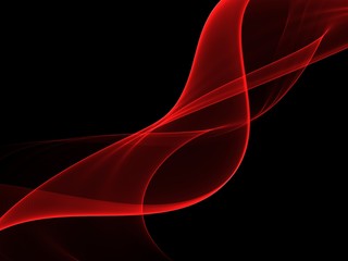 Abstract wave red and black background