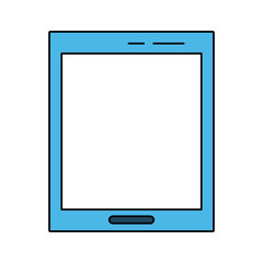 tablet with blank screen icon image vector illustration design 