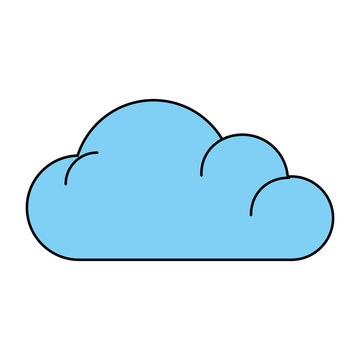 blue cloud icon image vector illustration design 