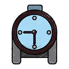 Alarm time clock icon vector illustration graphic design