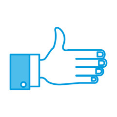 Hand with palm open icon vector illustration graphic design