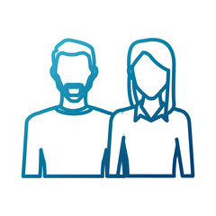 Couple of friends icon vector illustration graphic design