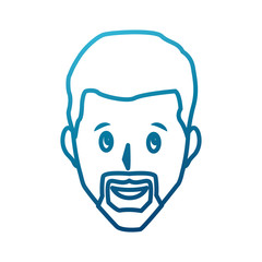 Adult man smiling icon vector illustration graphic design