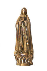Virgin Mary golden statue
