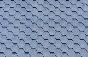 House roof hexagonal tile coverage texture background.