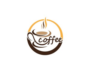 Coffee cup Logo Template vector icon design
