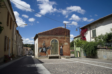 Bessude, murale. SS, Sardegna, Italy