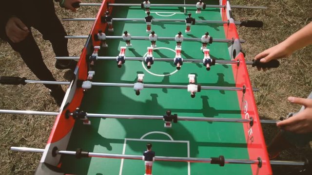 Football. Table football game