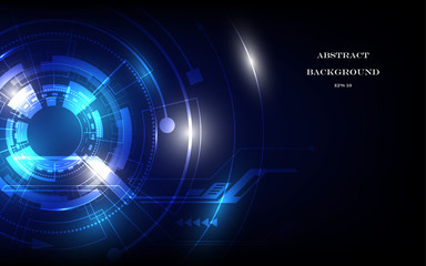 Abstract technology background Hi-tech communication concept futuristic digital innovation background vector illustration