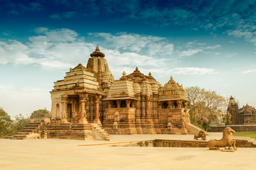 Devi Jagdambi Temple, dedicated to Parvati, Western Temples of Khajuraho. it's an UNESCO world heritage site - popular amongst tourists all over the world.