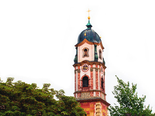 kirche in mittenwald, bayern