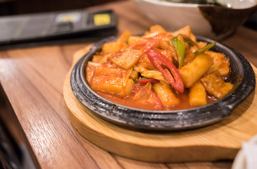 Rice cake korean food