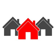 Home sign icon. Main page button 