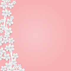 Fototapeta na wymiar Flower banner background