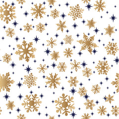 pattern with white snowflakes