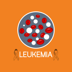 Leukemia vector icon illustration
