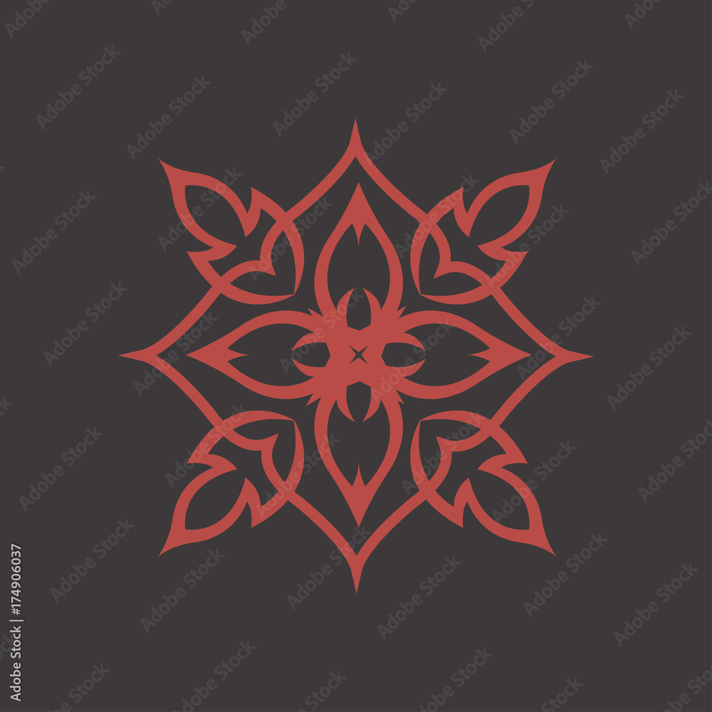 Canvas Prints Lotus logo vector icon illustration