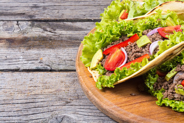 Traditional mexican tacos