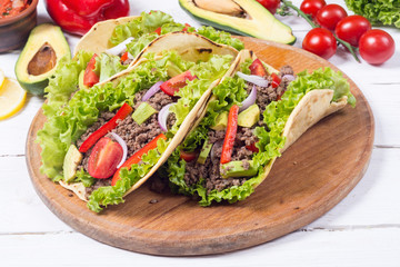 Traditional mexican tacos