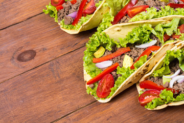 Traditional mexican tacos