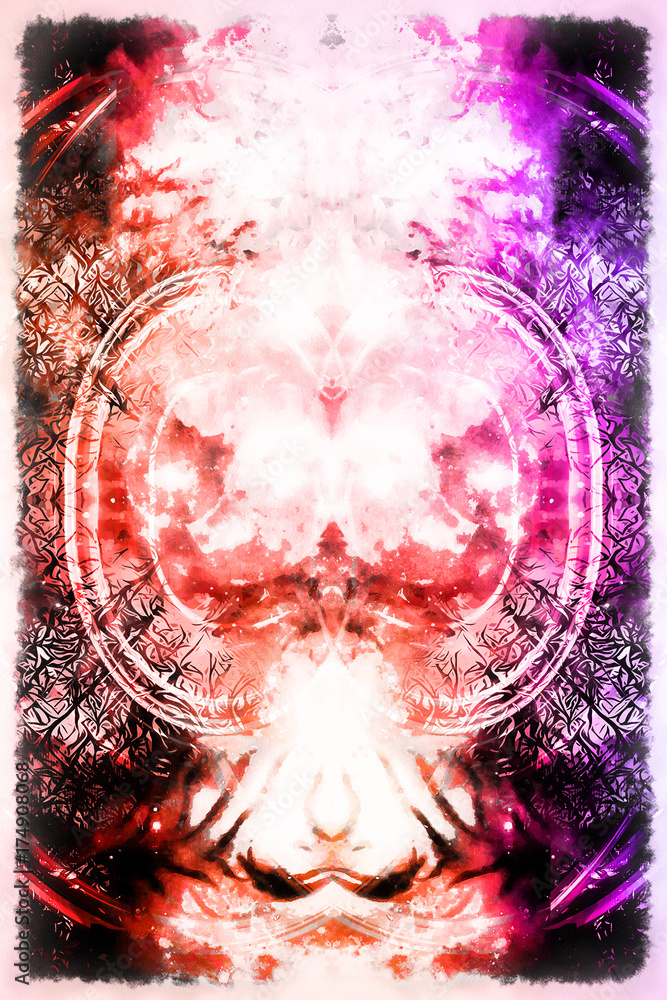 Poster fresh modern style design backround with abstract multicolor lay